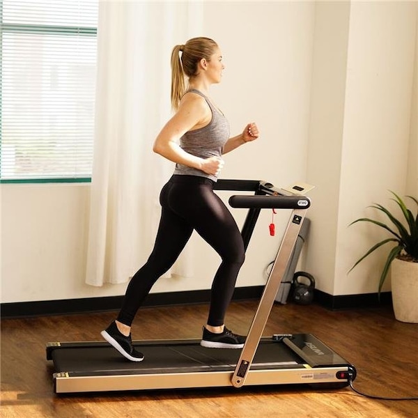 Sunny Health & Fitness 8730G Asuna Slim Folding Motorized Treadmill Trainer